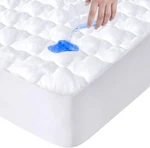 Quilted Waterproof Mattress Pad Breathable Protector Topper All Sizes. Fixed Price $37.99.