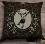 By Fs Home Collections Brown Deer Cushion. Fixed Price $98.00.