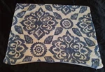 Vera Bradley Stitched Medallion Std Sham Blue White Geometric Floral Cotton. Fixed Price $26.99.