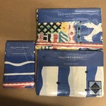 Vintage Collier Campbell Cote D' Azur Quilted King Pillow Sham Set New Utica. Fixed Price $250.00.