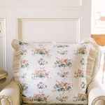 Vhc Brands Rosehill Cottage Floral Ruffled Cotton Euro Sham - 26X26. Fixed Price $21.95.