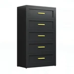 Metal Dresser For Bedroom Black 5 Drawer Closet Storage. Fixed Price $179.99.