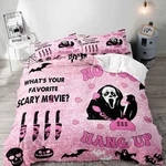 Luvivihome 3PCS Funny Ghost Duvet Cover Queen Set, Teen Girl Bedding,.... Fixed Price $64.27.