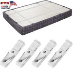 Adjustable Bed Sheet Holder Straps Clips Elastic Fasteners Set Of 4. Fixed Price $22.70.
