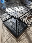 Pet Crate Metal Cage Secure Dog With Folding Tray Home Training Oxgord. Fixed Price $55.00.