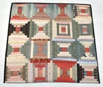 Pottery Barn Sample Flaw Jaxson Log Cabin Patchwork Quilted Euro Pillow Sham. Fixed Price $49.99.