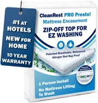 Cleanrest Pro Presto! Zip-off Top Mattress Encasement For Ez Washing, King Size,. Fixed Price $133.99.