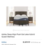Ashley Sleep Essentials Queen Mattress With Boxspring. Fixed Price $300.00.