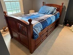 Stanley Young America 2ND Nature Twin Captains Bed Set. Fixed Price $475.00.