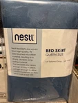 Nestl Queen Bed Skirt 60 X 80 Blueheven Brushed Microfiber 14 Tailored Drop. Fixed Price $15.00.