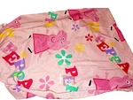 6J Peppa Pig Floral Pink Microfiber Twin Fitted Bed Sheet Fabric. Fixed Price $15.00.