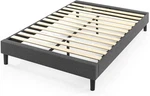 Zinus Curtis Upholstered Platform Bed Frame Wood Slats No Box Spring Queen New. Fixed Price $99.00.