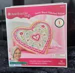 American Girls Crafts Sweet Heart Stitched Pillow Kit Kids Sewing Nib. Fixed Price $12.99.