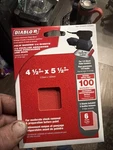 Diablo 6PK 1/4SHT 100G Sanding 12 Packs. Fixed Price $49.99.