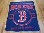 Northwest Boston Red Sox Summer Throw Blanket Navy Blue White Soft 60X47". Fixed Price $25.00.