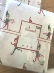 Pottery Barn Kids Elf Duvet Cover Set Twin & Standard Sham Christmas Flannel 2PC. Fixed Price $99.99.