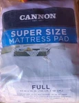 Cannon Waterproof Mattress Pad Full Size Up To 15" Deep New. Fixed Price $52.68.