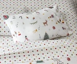 Garnet Hill Holiday Snowman Deer Pillow Cover Sham Christmas Gift Party King. Fixed Price $74.96.