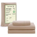 Lane Linen 100% Organic Cotton Sheets Set Pure Long- Staple Percale Weave B.... Fixed Price $44.98.