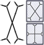 Siaomo Black Adjustable Crisscross Clips Elastic Band Bed Sheet Holder 2PCS Set. Fixed Price $15.54.