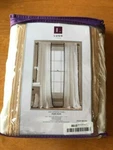 Lush Decor Window Curtain/w Pom Size 50" X 84 White/black Nwt Msrp $69.99. Fixed Price $19.95.