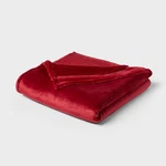 Full/queen Microplush Blanket Red - Threshold. Fixed Price $24.95.
