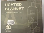 Intertek Heating Blanket Fast Electric Heated Throw Humanized Soft Flannel 50X60. Fixed Price $43.86.