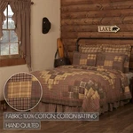 Prescott Luxury King Quilt Trip Around The World Patchwork 100% Cotton Russet. Fixed Price $203.36.