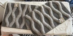 Home Collections Bath Mat & Accent Rug Gray Abstract 18X28IN Non Skid Back. Fixed Price $12.00.