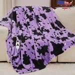 Electric Heated Throw Blanket Cow Print Cozy Gift Women Funny Home Decor New. Fixed Price $47.10.