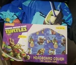 Nickelodeon Teenage Mutant Ninja Turtles Headboard Cover 38" X 41" Super Soft. Fixed Price $17.00.