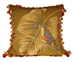 17" Yves Delorme Iosis French Tapestry Throw Pillow Toucan Bird Down Feathers. Fixed Price $49.99.