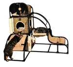 Zeez Feline Fun House Corner Hideaway Cat Kitten Play Ground Bed Scratch Centre. Fixed Price $106.91.
