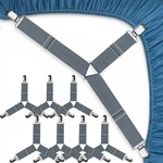 Jbyamus Bed Sheet Straps, Easy To Install TRIANGLE-GRAY-8 Pcs, Grey, Set. Fixed Price $11.94.
