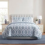 - King Quilt Set, Pinsonic Bedding With Matching Pillow Shams, Dorm Room Esse.... Fixed Price $36.45.