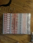Duvet Cover Queen With Bed Skirt Full. Is Reversible. Fixed Price $37.00.