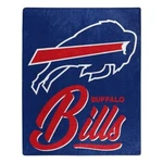 Buffalo Bills 50" By 60" Plush Signature Raschel Throw Blanket - Nfl. Fixed Price $34.99.
