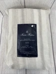 Brooks Brothers Duvet Set Queen Cream Beige Stripe 100% European Flax Linen. Fixed Price $98.99.