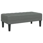 Bench With Cushion Dark Grey 44.49 X 22.44 15.35 In Fabric. Fixed Price $152.96.