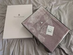 Yves Delorme Luxury Cotton Linen Jacquard Woven Tablecloth Gift Box 71"X110". Fixed Price $185.00.
