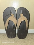 Reef Men Slip Flip Flop Thong Sandals Contoured Cushion Size 8 Brown. Fixed Price $18.00.