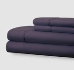 Ienjoy Home Purple Chevron Embossed Checkered 4-PIECE Queen Sheet Set. Fixed Price $25.10.