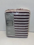 Vintage American Bedding & Bath Company Twin 3PC Sheet Set Burgundy/white Stripe. Fixed Price $23.99.