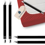 4 Pcs Clips Keep Bedsheets In Place - Corner Bands Suspenders For Fitt. Fixed Price $11.09.