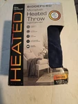 Biddeford Microplush Heated Throw Electric Blanket Digital Controller Navy Blue. Fixed Price $38.00.