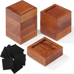 Fasonla Bed Risers (set Of 8) Furniture Lifts Height 1", 2" Or 3", Solid. Fixed Price $19.95.