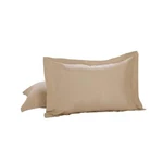 Bed Maker's Tailored 2-PACK Standard Shams Mocha Soft Durable Fabric. Fixed Price $31.39.