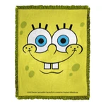 Northwest Spongebob Squarepants Spongeface Woven Jacquard Throw Blanket. Fixed Price $49.99.