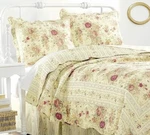 Finely Stitched Chic Shabby Romantic Rose Bedding Cotton Quilt Set King Size -. Fixed Price $144.49.
