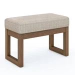 Simpli Home Storage Ottoman Square Flip Tray Wood Living Bedroom Platinum. Fixed Price $82.59.